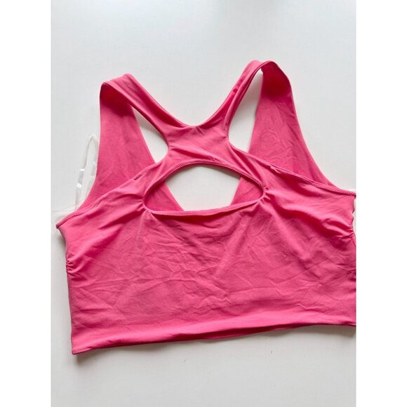 LULULEMON Bend This Scoop And Cross Glaze Pink Sports Bra Tank, Size L/XL - Picture 11 of 15
